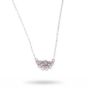 Yvone Christa – Zinnia Flower halsband, kristall