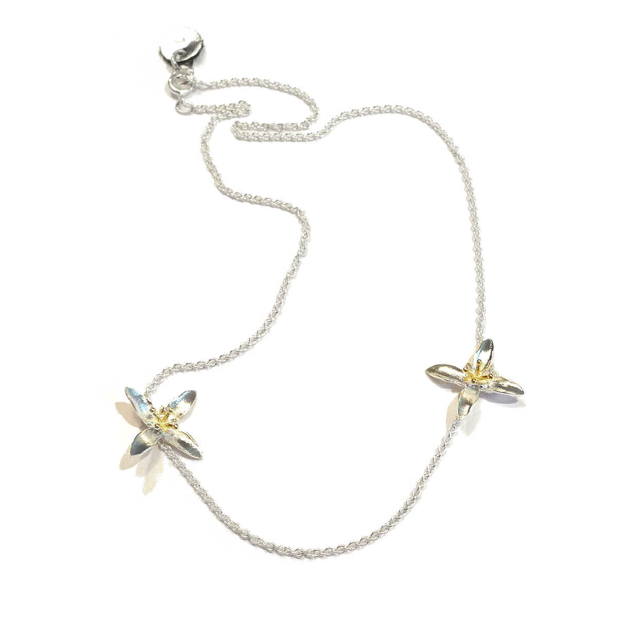 Pendulum – Anemone halsband, silver