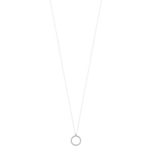 Snö of Sweden - Casey pendant långt halsband, silver/kristall - Bild 2