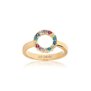 Sif Jakobs - Biella Piccolo Ring, guld/multi