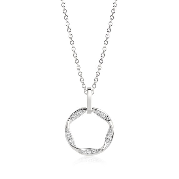 Sif Jakobs - Cetara Piccolo Halsband, silver/kristall
