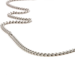 Seven East - Mini Flat Chain Halsband, Silver - Bild 3