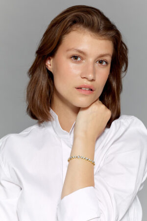 DYRBERG/KERN – TERESIA ARMBAND,  SG/KRISTALL - Bild 2