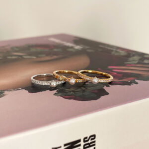 SIF JAKOBS – ELLERA PERLA UNO RING, GULD - Bild 2