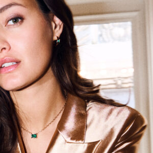 Sif Jakobs - ROCCANOVA GRANDE NECKLACE, grön/guld - Bild 2