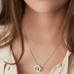 Prato Uno Piccolo Halsband | Silver | Vita Zirkoner - Bild 2