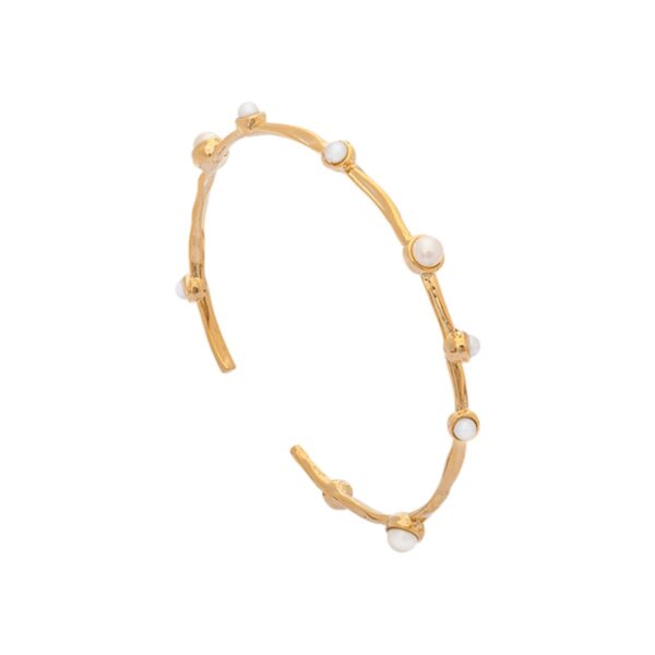 Jagger Pearl Armband - Ivory/Guld