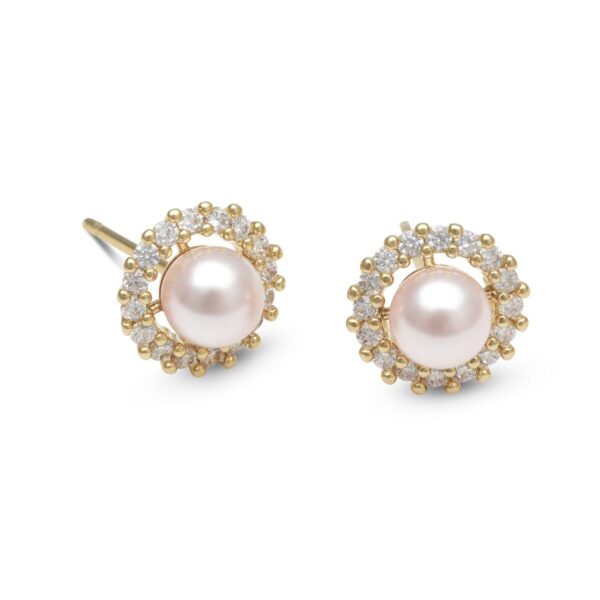 Colette Pearl Stud Örhängen - Rosaline