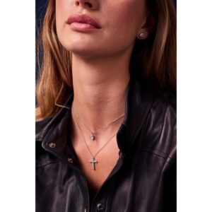 Ellisse Carezza Örhängen | Silver | Vita Zirkoner - Bild 2