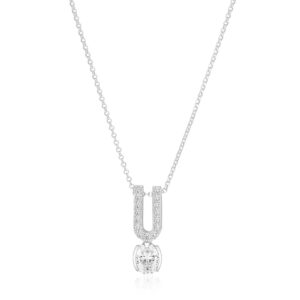 Ellisse Carezza Uno Halsband | Silver | Vita Zirkoner