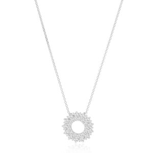 Livigno Halsband | Silver | Vita zirkoner