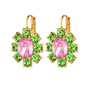 Valentina Sg Rose|Green Örhängen | Guld