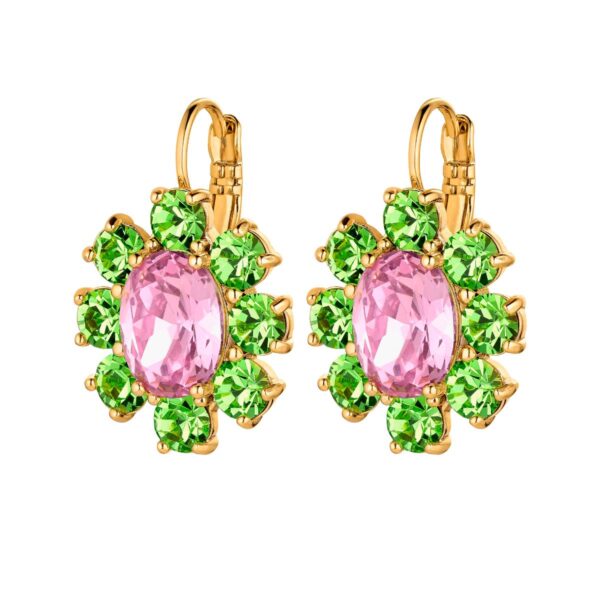 Valentina Sg Rose|Green Örhängen | Guld