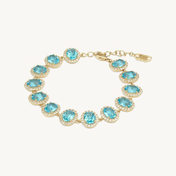 Luna Armband - Aquamarine