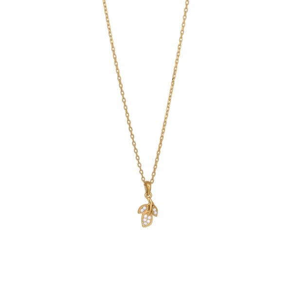 ElmyNor Guldpläterad Silverhalsband 42+3Cm 20451405900
