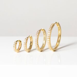 Ellera Medio Örhängen | Guld | Blå Zirkoner - Bild 2