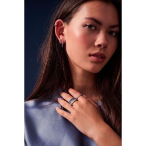 Ellera Medio Örhängen | Silver | Vita Zirkoner - Bild 2