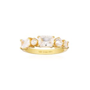 Ivrea Ring | Guld | Vita Zirkoner | 50