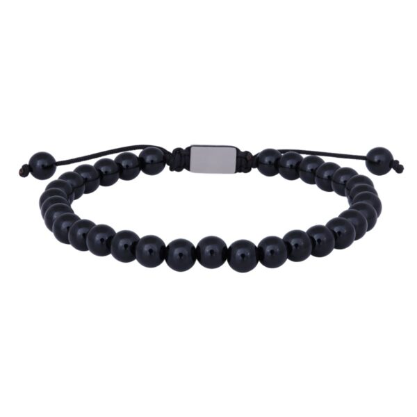 SON Armband blank svart onyx 19-25cm