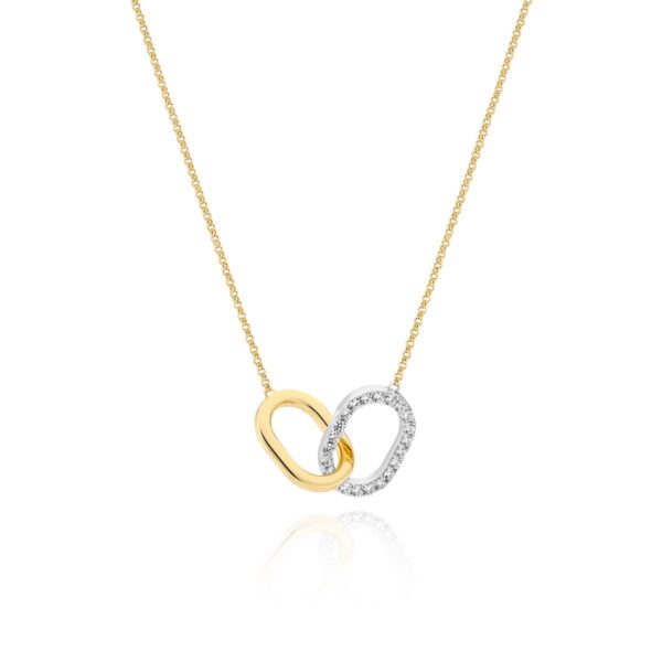 Capizzi Due Piccolo Halsband | Guld | Vita zirkoner