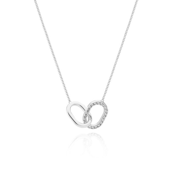Capizzi Due Piccolo Halsband | Silver | Vita zirkoner