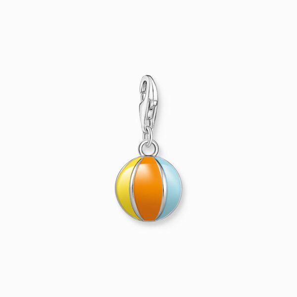 Charm-hängsmycke färgglad vattenpolo silver | Silver