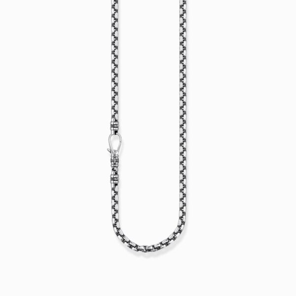 Halsband länkar silver kors Tjocklek 5,00 mm (0,20 tum) | Silver | 55 cm