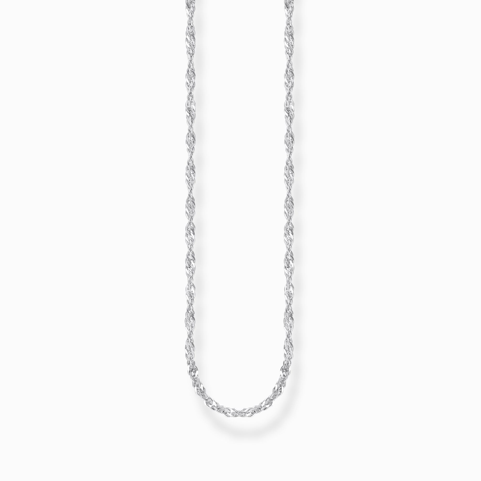 KE2284-001-21 Singaporeanhalsband i silver tjocklek 1,70 mm (0,07 tum) | Silver | 40-45 cm - Bild 1