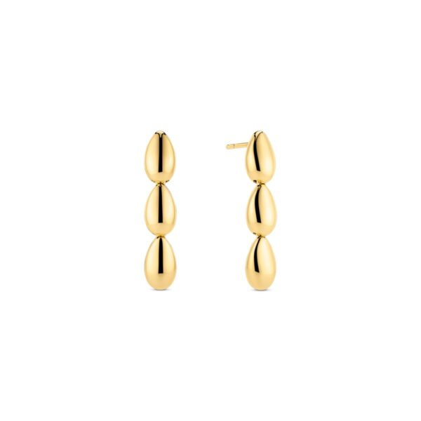 Goccia Tre Pianura Earrings | Guld |