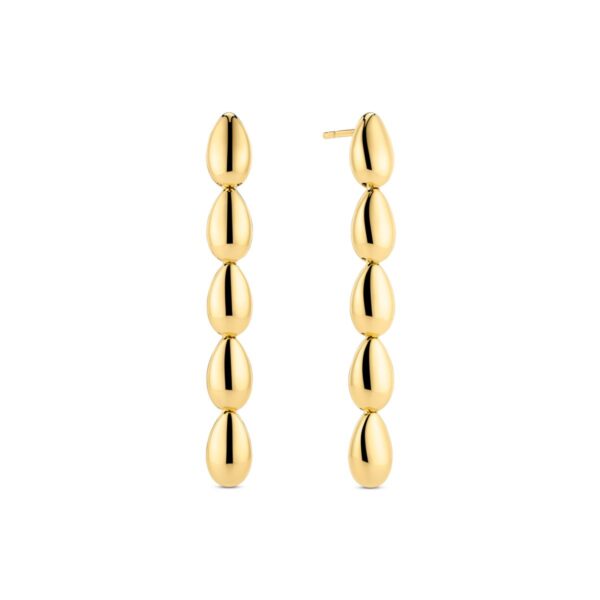 Goccia Cinque Pianura Earrings | Guld |