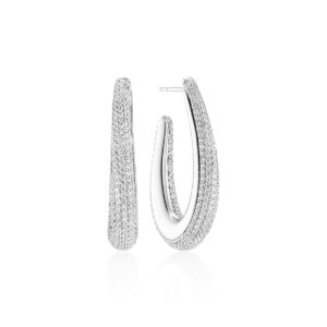 Goccia Piccolo Earrings  | Silver | Vita zirkoner