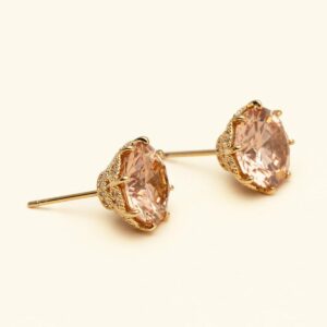 Elenora studs | Champagne (Guld) - Bild 2