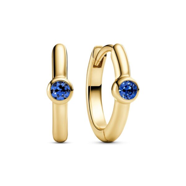 Sarzana Uno Creolo Earrings | Guld | Blå zirkoner