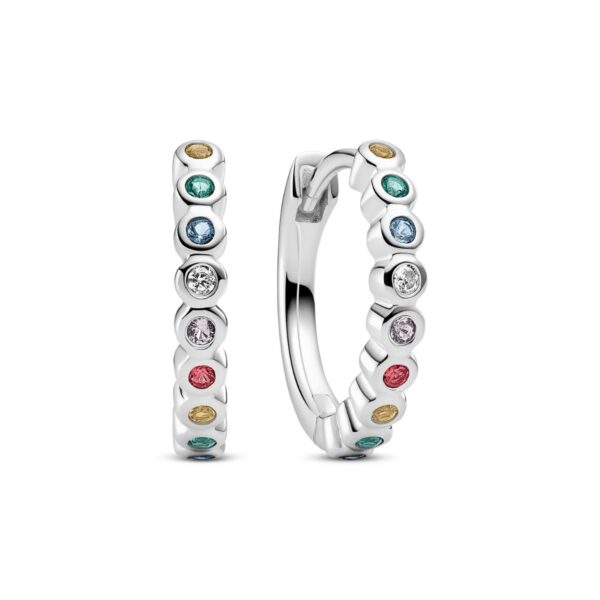 Sarzana Earrings | Silver | Multifärgade zirkoner