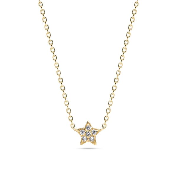 Astri Necklace | Guld | Vita zirkoner
