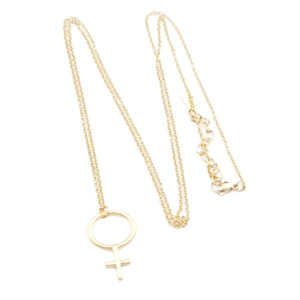 Woman Up Halsband 90cm Guld