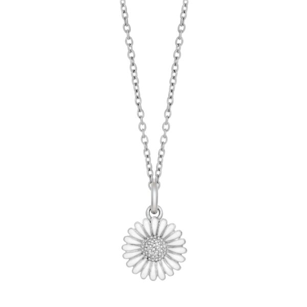 Rhodinerat silverhänge Marguerite 10mm