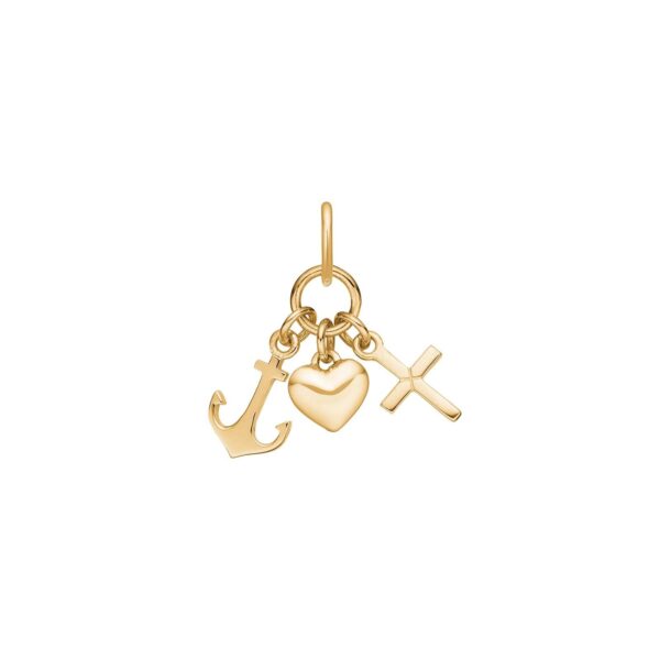 8ct. guldhänge Tro, Hopp och Kärlek
