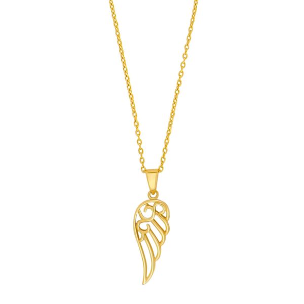 8ct. guldhänge vinge inkl. guldpl. kedja