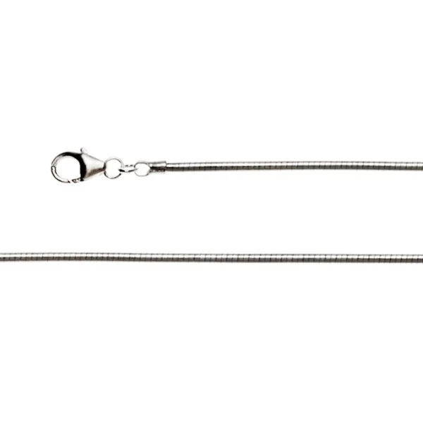 925/- Omega Ring Tonda karbinhake 2.0mm, matt 45cm