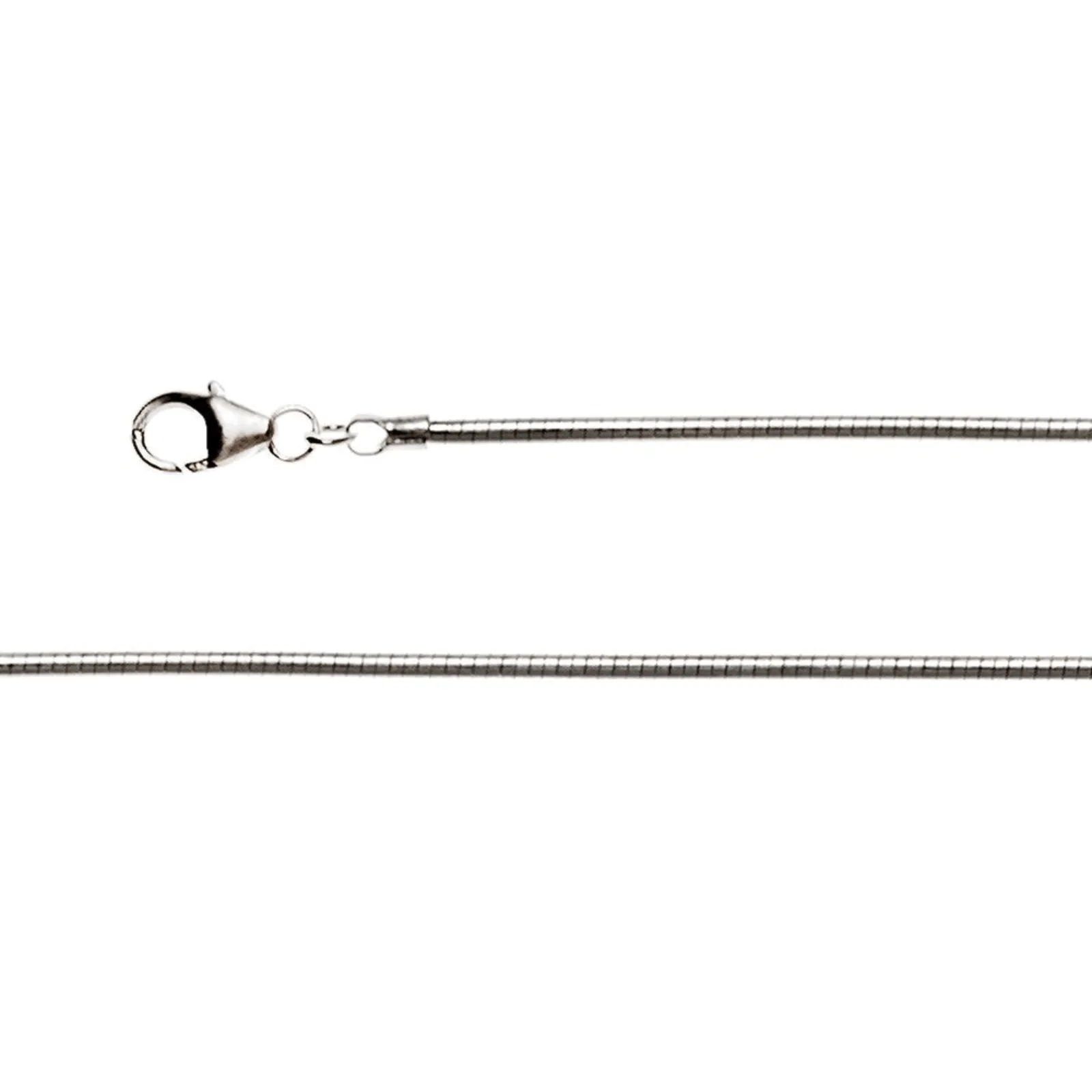 27040_10 925/- Omega Ring Tonda karbinhake 2.0mm, matt 45cm - Bild 1