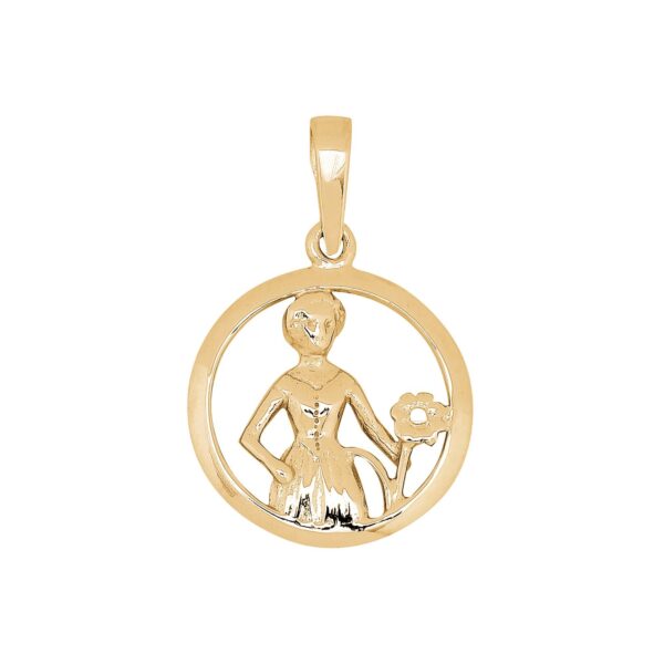 Siersbøl 8ct. hänge Virgo 15mm