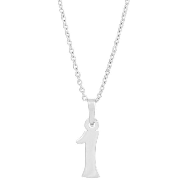 Siersbøl silver rhod. hänge 1 inkl. halsband