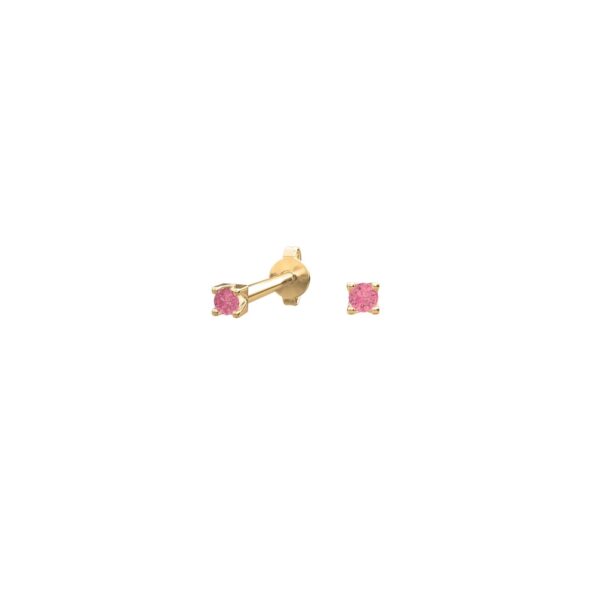 14 karats guldörhängen rosa topas