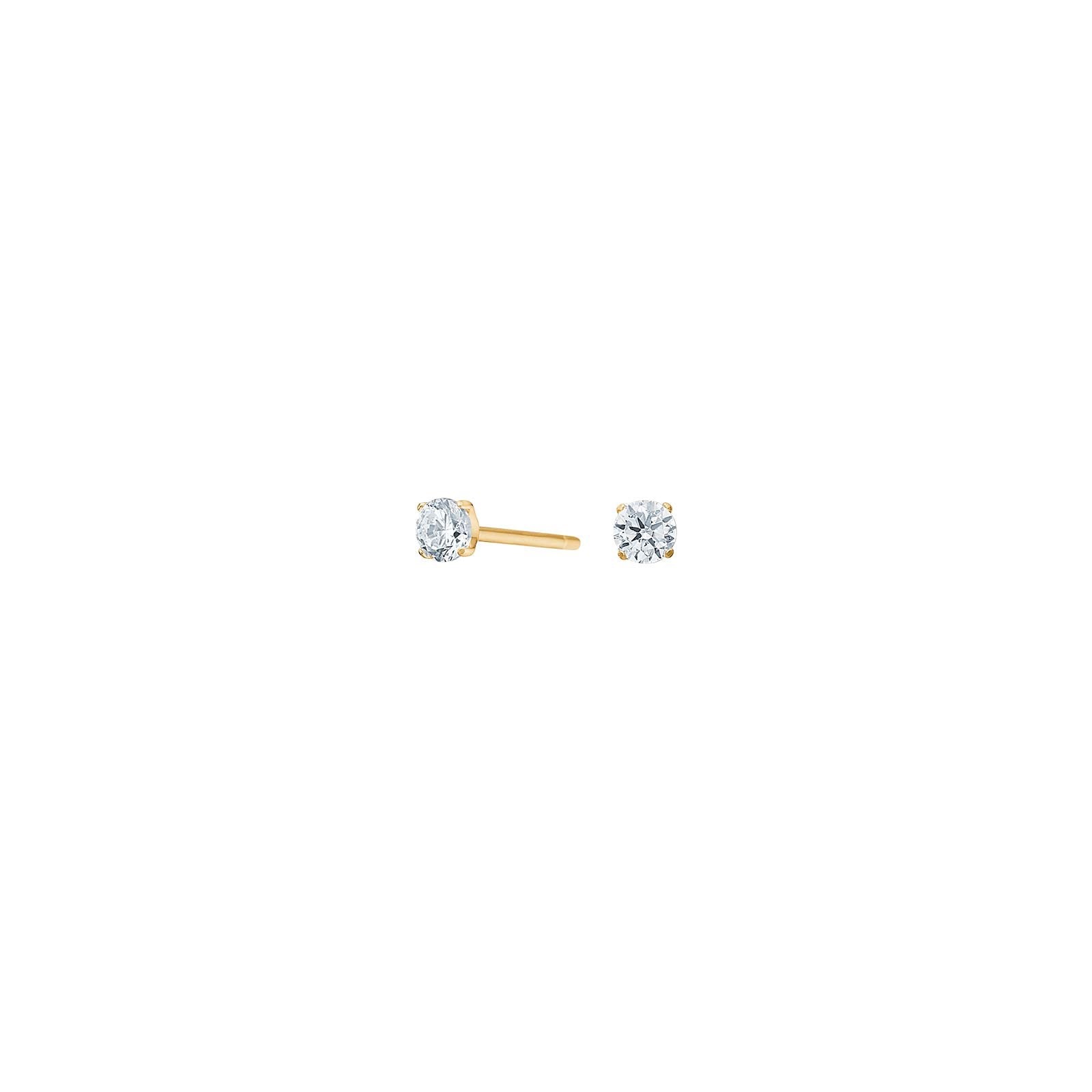 30150003800_10 Titan öronstift GP 3mm m. vit cz - Bild 1