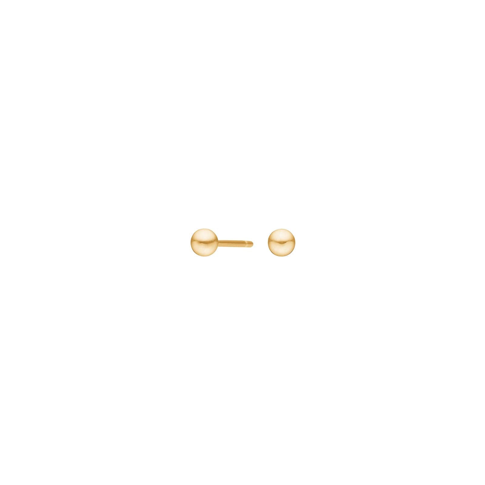 30150043800_10 Örhängen i titan med GP kula 3mm - Bild 1