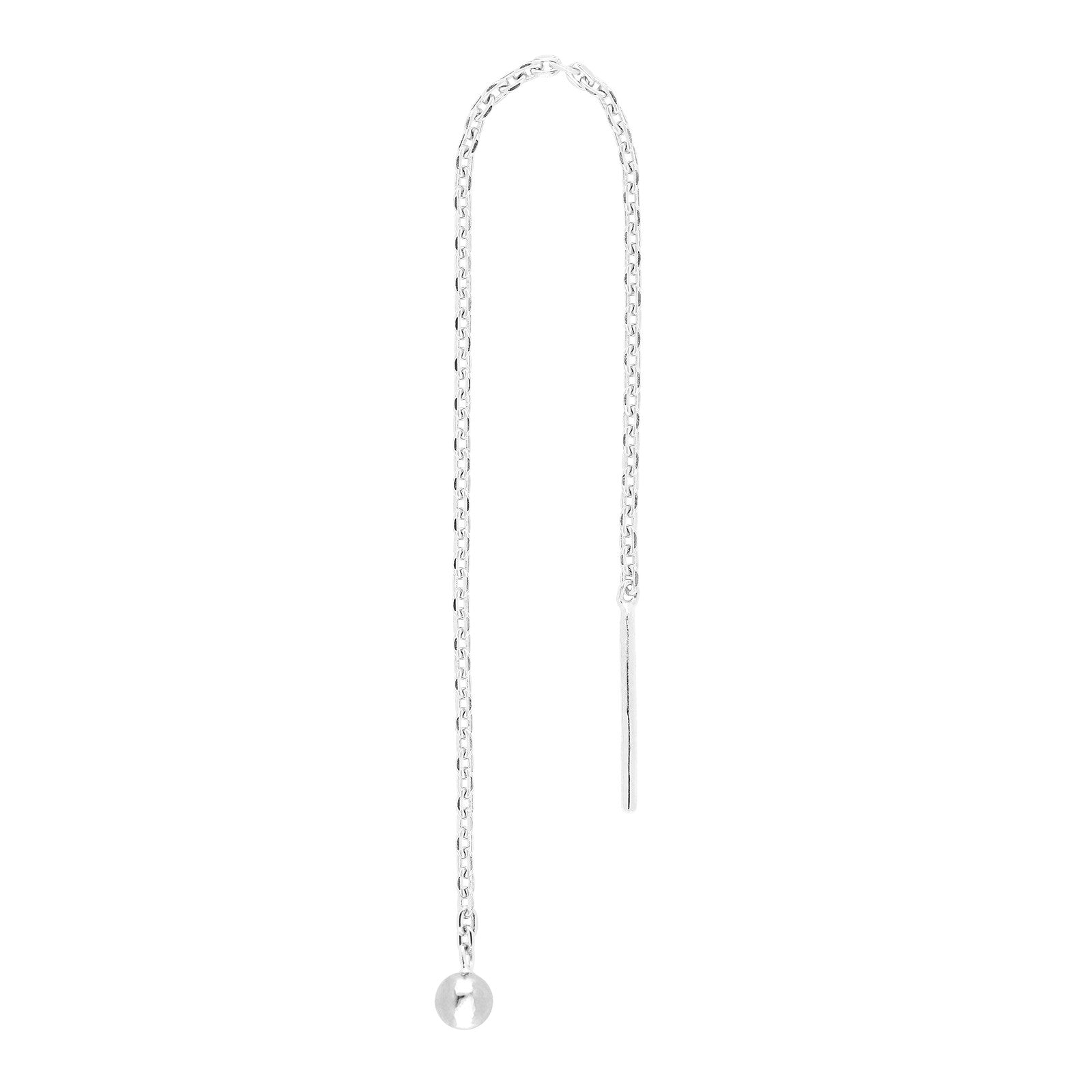 30251450900_10 Rhod. silver örhängeskedja PIERCE52 1 st. - Bild 1