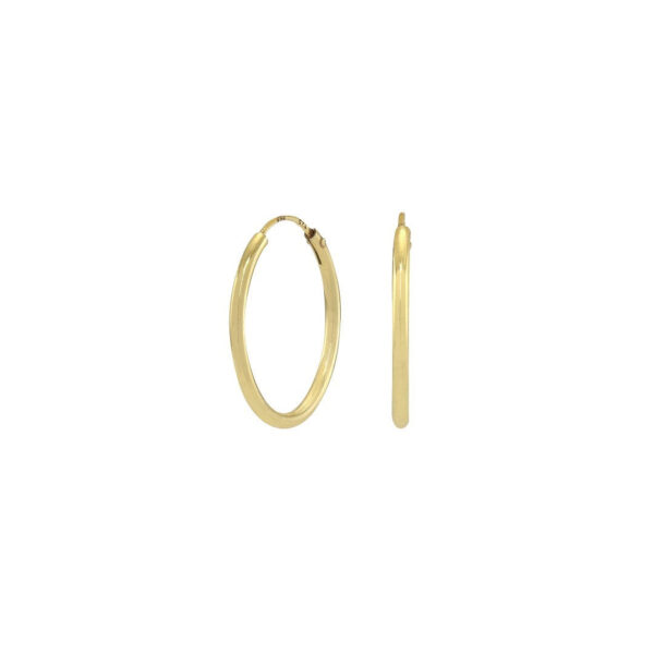 Guldpl. silverringar 20mm HOOPS52