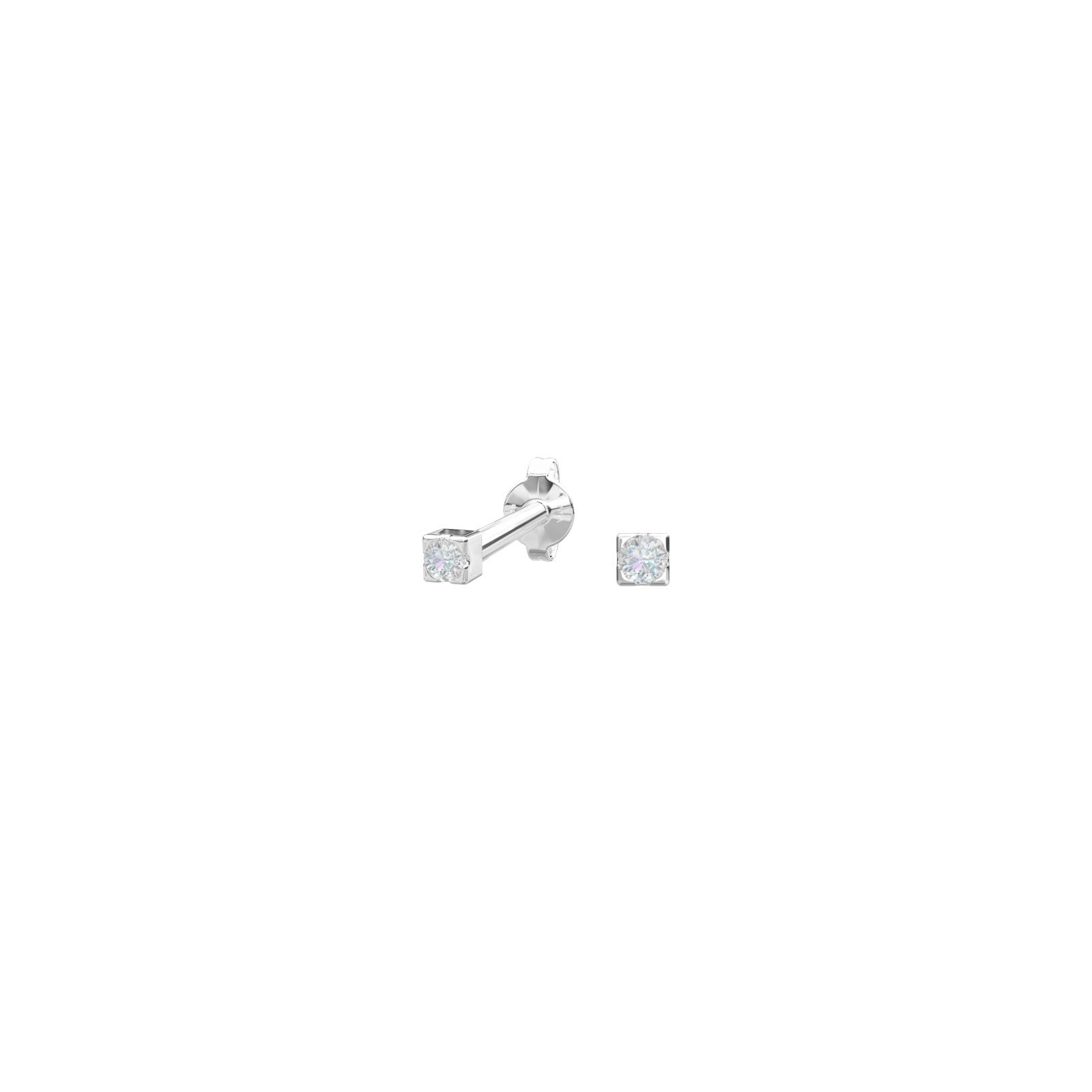 30257740900_10 Rod. silverörhängen med Zirkonia - Bild 1