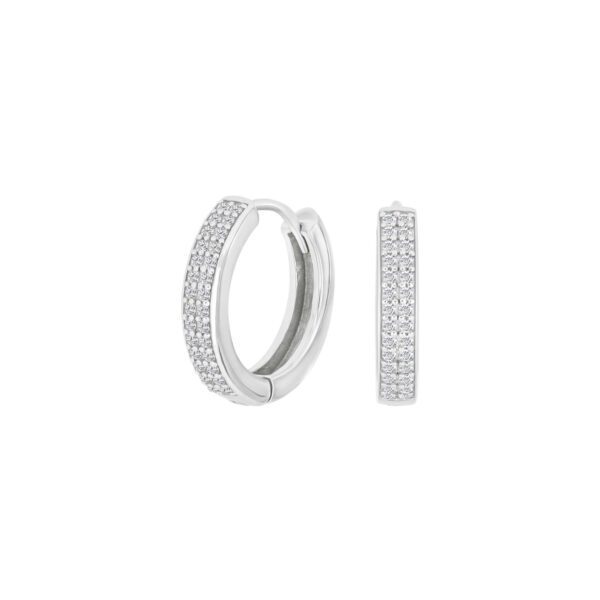 Rhodierade silverringar med Zirkonia 16mm